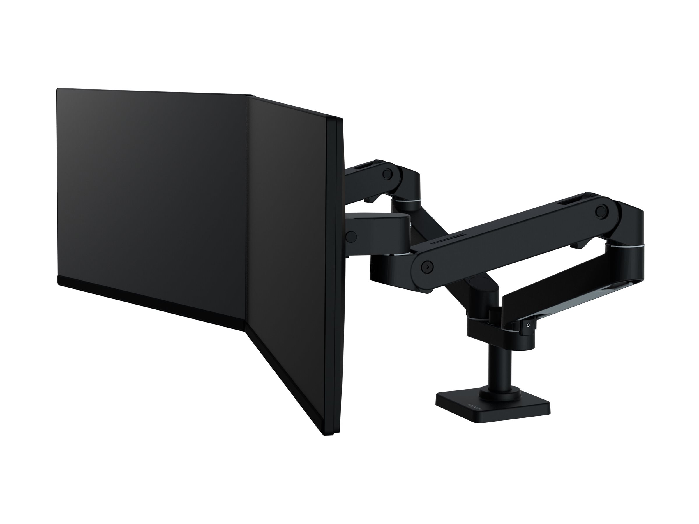 Ergotron LX Pro - Befestigungskit (Doppelarm) - modular - für 2 LCD-Displays - nebeneinander - Aluminium - Schwarz - Bildschirmgröße: bis zu 68,6 cm (bis zu 27 Zoll) Image
