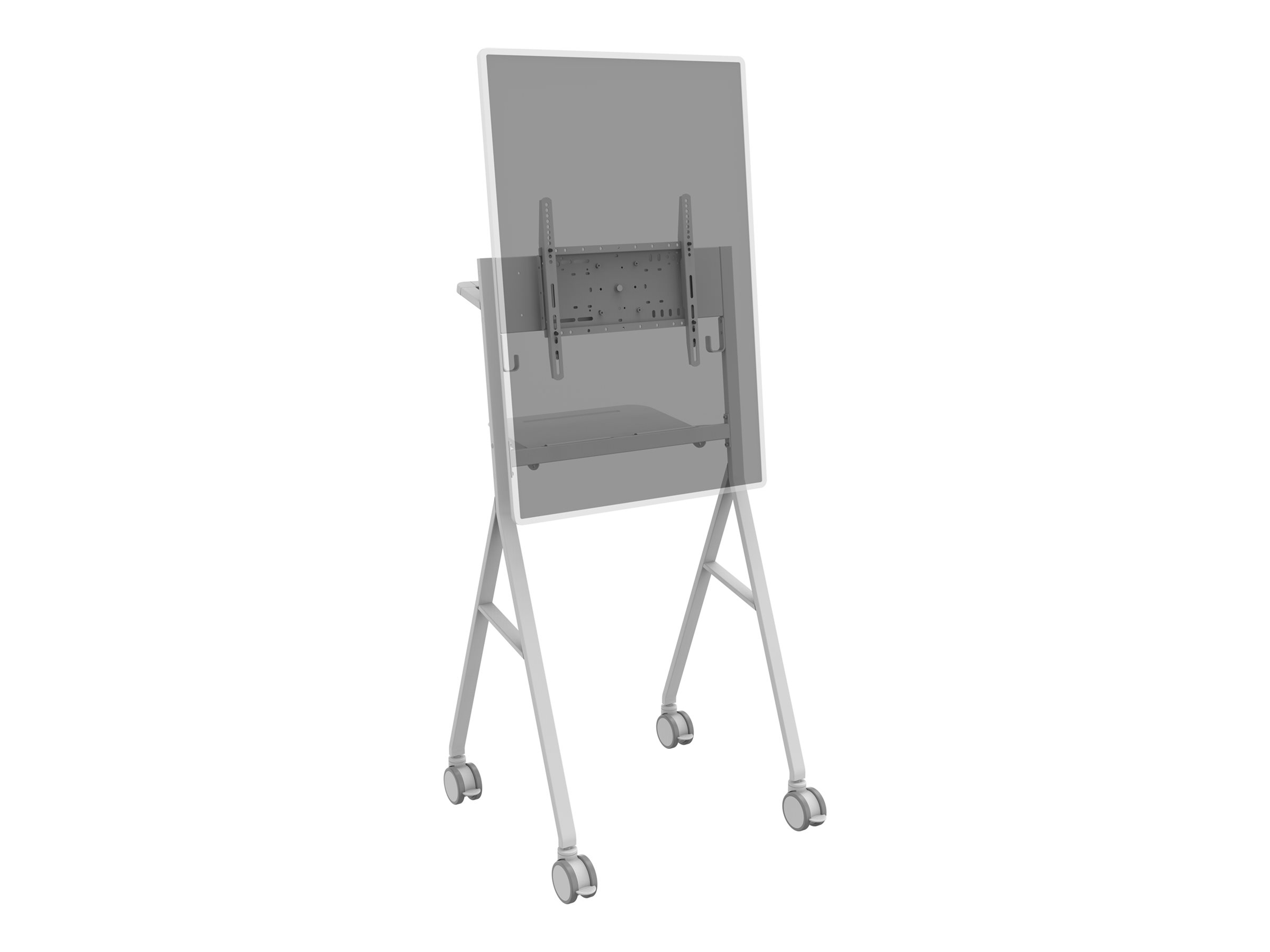 Vision VFM-F10 - Wagen - für Flachbildschirm - Stahl - Off-White - Bildschirmgröße: 127-139.7 cm (50"-55")