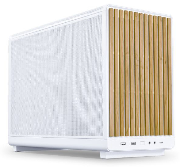 Lian Li A3-mATX, Micro Tower, PC, Weiß, Holz, micro ATX, Micro-ITX, Stahl, 16,5 cm