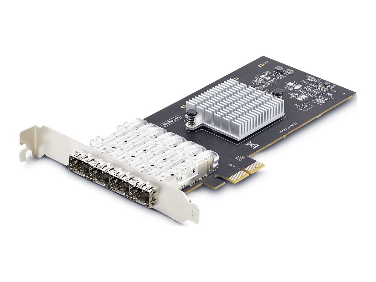 StarTech.com 4-Port GbE SFP Netzwerkkarte, PCIe Gigabit Netzwerkkarte