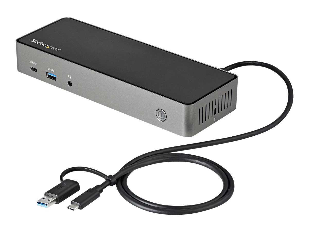 StarTech.com USB-C USB-A Dock,Hybrid Triple Monitor