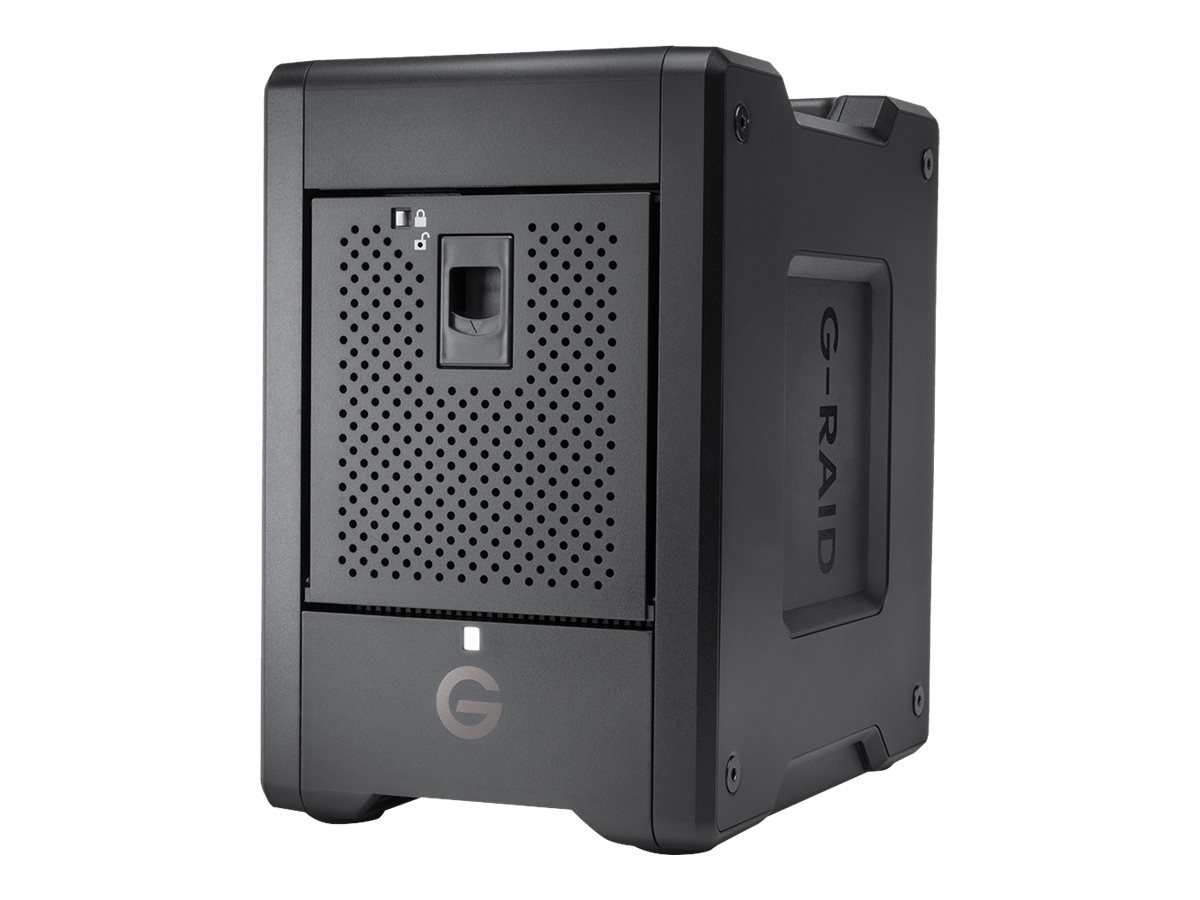 SanDisk Professional G-RAID SHUTTLE 4 – Festplatten-Array – 24 TB – 4 Schächte – HDD 6 TB x 4 – Thunderbolt 3, USB 3.2 Gen 2 (extern) (4x 6TB)