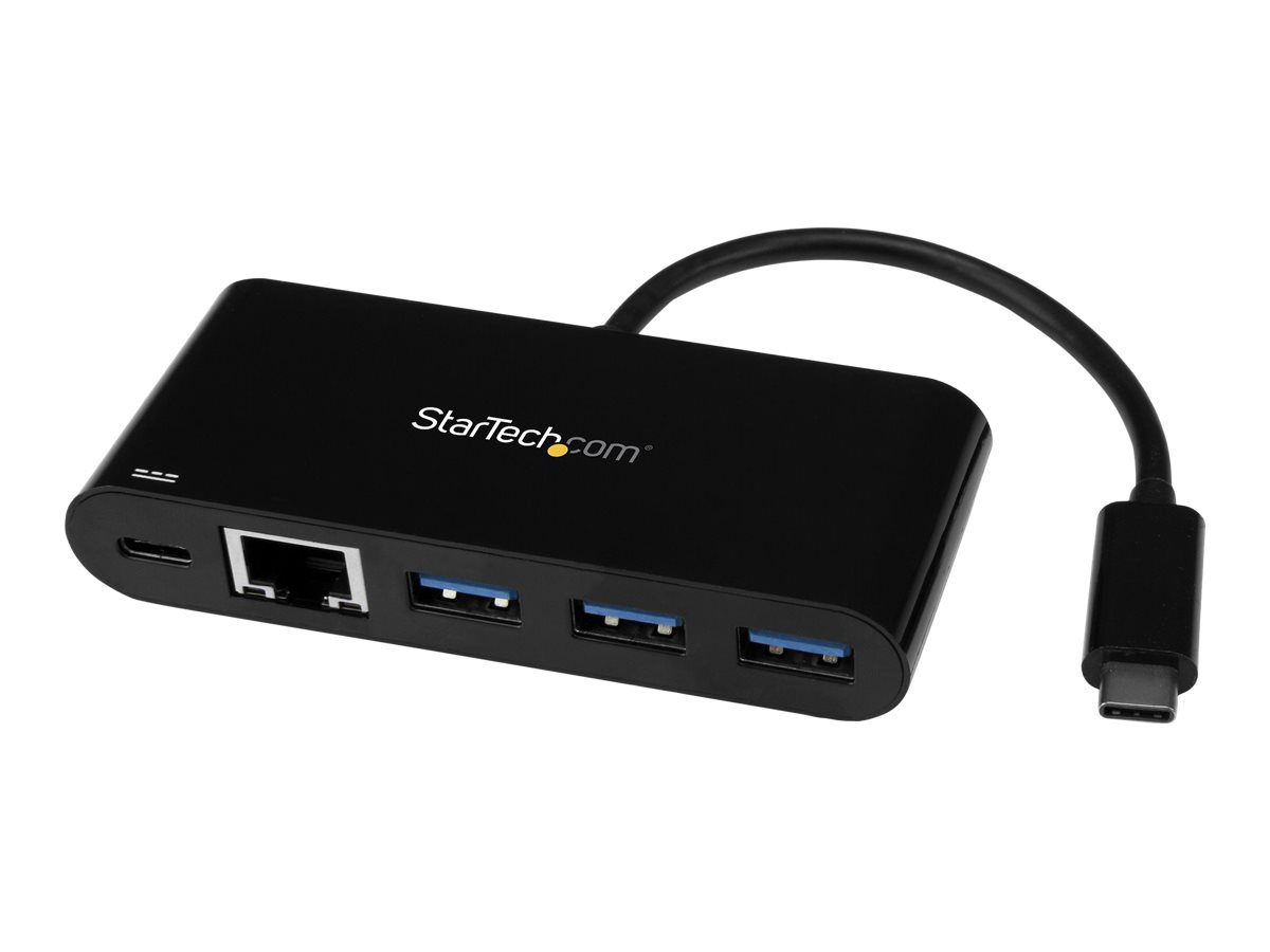 StarTech.com Startech USB-C auf Ethernet Adapter mit 3 Port Image