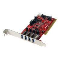 StarTech.com 4 Port USB 3.0 PCI Schnittstellenkarte - PCI SuperSpeed USB 3.0 Controller Karte - 2 x USB3.0 (Buchse)