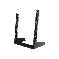 StarTech.com 12 HE 19" Desktop 2 Pfosten Open Frame Rack - Schrank offener Rahmen - Schwarz - 12U - 48.3 cm (19")