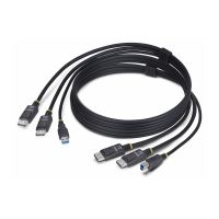StarTech.com 6ft (1.8m) Dual-DisplayPort and USB 5Gbps KVM Cable - Tastatur- / Video- / Maus- (KVM-)