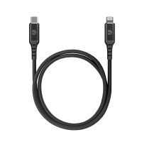 DEQSTER Ladekabel Lightning auf USB-C, 1m, Schwarz, MFI zertifiziert, 1 m, Lightning, USB C, Männlich, Männlich, Schwarz