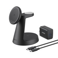 Anker Innovations Anker MagGo, Drinnen, USB, Kabelloses Aufladen, Schwarz