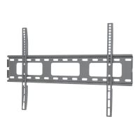 Techly LED 010 - Befestigungskit (Wandplatte, 2 Montagehalterungen) - fest - für LCD-Display - Schwarz - Bildschirmgröße: 102-165 cm (40"-65")