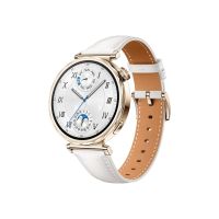 Huawei Watch GT 5 - 41 mm - Edelstahl - intelligente Uhr mit Riemen - composite leather - weiß - Handgelenkgröße: 120-190 mm - Anzeige 3.4 cm (1.32")