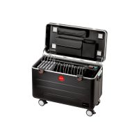 PARAT PARAPROJECT A16 - Wagen (synchronisieren und laden) - für 16 Tablets - verriegelbar - Aluminium, ABS-Kunststoff, Conpearl, Schaum - Schwarz - Bildschirmgröße: 25.4 cm (bis zu 10")