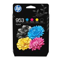 HP 953 4er-Pack Original-Druckerpatronen Schwarz/Cyan/Magenta/Gelb, Standardertrag, Schwarz, Cyan, Magenta, Gelb, Tinte auf Pigmentbasis, Tinte auf Pigmentbasis, 20 ml, 9 ml