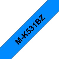 Brother MK531 - Schwarz auf Blau - Rolle (1,2 cm x 8 m)