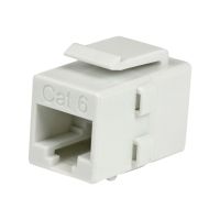 StarTech.com White Cat 6 RJ45 Keystone Jack Network Coupler F/F - RJ45 Coupler - Cat6 Coupler - F/F Cat6 Keystone Jack White Modular (C6KEYCOUPLWH)