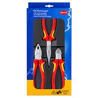 KNIPEX 00 20 12, Rot, Gelb, 170 mm, 40 mm, 370 mm, 960 g, 3 Werkzeug