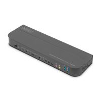 DIGITUS KVM-Switch, 4-Port, 4K60Hz, 4 x DP in, 1 x DP/HDMI out
