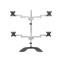 StarTech.com ARMQUADSS Monitorhalterung fur vier Bildschirme (fur bis zu 32" VESA-Monitore, beweglich,  Stahl & Aluminium)