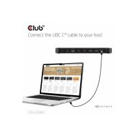 Club 3D USB-C® 14-1 Quad-Display-Dockingstation 4K60Hz, PD 100W