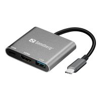 SANDBERG USB-C Mini Dock HDMI+USB - Dockingstation
