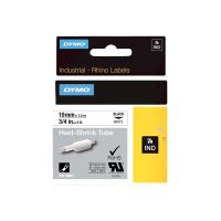 Dymo RhinoPRO Heat shrink tubing - Polyolefin - Schwarz auf Weiß - Rolle (1,9 cm x 1,5 m)