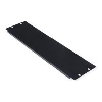 ROLINE Blindabdeckung - Jet Black, RAL 9005 - 3U - 48.3 cm (19")