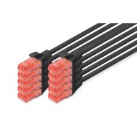 DIGITUS CAT 6 U/UTP Patchkabel - LSZH, 10 Stück
