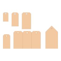 HERMA Karton - Smooth Brown - 80 x 150 mm 250