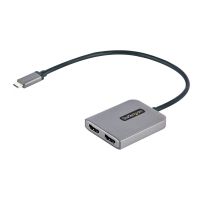 StarTech.com USB-C to Dual HDMI MST HUB, Dual HDMI 4K 60Hz, USB Type C Multi Monitor Adapter for Laptop w/ 1ft (30cm)