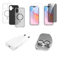 4smarts 541189, Schwarz, Grau, Transparent, Weiß, 9H, Apple, iPhone 16, 240 g, 45 mm