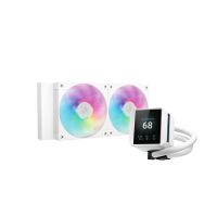 Deepcool Mystique 240 WH ARGB, All-in-One-Flüssigkeitskühler, 12 cm, Weiß