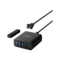 Anker Innovations Anker - Netzteil - 112 Watt - IQ - 6 Ausgabeanschlussstellen (3 x USB-C, 3 x USB Type A)
