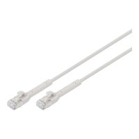 DIGITUS CAT 6A F-FTP abwinkelbares Patchkabel, Kupfer, 0,5 m, grau