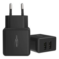 Ansmann HC212 - Netzteil - 12 Watt - 2400 mA - 2 Ausgabeanschlussstellen (USB)
