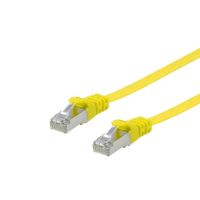 Equip Cat.6A U/FTP Flat Patchkabel, 1m, Gelb, 1 m, Cat6a, U/FTP (STP), RJ-45, RJ-45, Gelb
