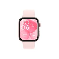Huawei Watch Fit 3 - Aluminiumlegierung - intelligente Uhr mit Riemen - Flouroelastomer - rosa - Handgelenkgröße: 120-190 mm - Anzeige 4.6 cm (1.82")