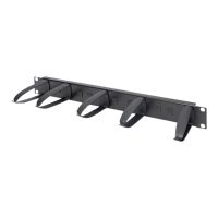 DIGITUS DN-97602-2 - Kabelmanagementplatte mit Ringen - Rack montierbar - RAL 9005, Schwarz - 1U - 48.3 cm (19")