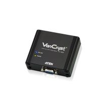 ATEN VGA-auf-DVI-Konverter, Schwarz, Metall, 1920 x 1200 Pixel, 1920 x 1200 Pixel, 165 MHz, VGA (D-Sub)