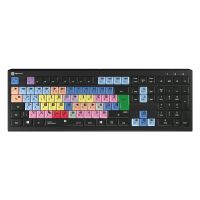Logickeyboard LKB-MCOM4-A2PC-DE, Kabelgebunden, USB, Scherenschalter, QWERTZ, LED, Schwarz