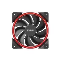 Pccooler 120mm Gehäuselüfter in Rot, Ventilator, 12 cm, 1000 RPM, 1800 RPM, 26,5 dB, 65 cfm