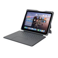 DEQSTER Smart Rugged Touch Plus Keyboard 10.9", QWERTZ, Deutsch, Mechanischer Switch, Apple, iPad 10.9" (10. Gen.), Grau