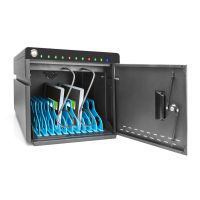 DIGITUS Mobiler Desktop Ladeschrank für 10 Notebooks/Tablets bis 13 Zoll, UV-C, USB-C