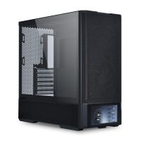 Lian Li LAN207DX, Midi Tower, PC, Schwarz, ATX, micro ATX, Mini-ITX, Stahl, Gehärtetes Glas, 18 cm
