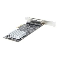 StarTech.com 4-Port 2.5Gbps NBASE-T PCIe Network Card, Intel I225-V Chip, Quad Port Computer Network Card, Multi-Gigabit NIC, PCI Express Server LAN Card, Desktop Ethernet Interface Card, PCI Express 2.0 (PR42GI-NETWORK-CARD)
