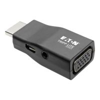 Eaton Tripp Lite Series Compact HDMI to VGA Adapter with Audio (M/F)