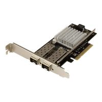 StarTech.com 10G Network Card - 2x 10G Open SFP+ Multimode LC Fiber Connector - Intel 82599 Chip - Gigabit Ethernet Card (PEX20000SFPI)