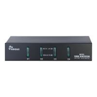 Inter-Tech Argus KVM-AS-41DA - KVM-/Audio-Switch - 4 x KVM/Audio