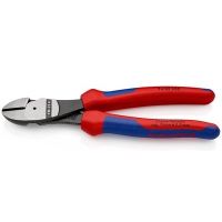 KNIPEX 74 02 200 SB, Hand-Kabelschneider, Blau, Rot, Schwarz, Edelstahl, 4,2 mm, DIN ISO 5749, 200 mm