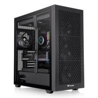 Thermaltake AX500, Full Tower, PC, Schwarz, ATX, EATX, micro ATX, Mini-ITX, SSI CEB, SSI EEB, SPCC, Stahl, Gehärtetes Glas, 18,5 cm