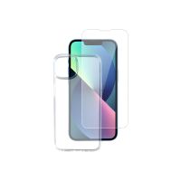 4smarts 360° Starter Set - Hintere Abdeckung für Mobiltelefon - Temperglas, fettabweisende Beschichtung, Thermoplastisches Polyurethan (TPU)