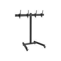 Hagor BrackIT Dual - Wagen - Side-by-Side - für 2 LCD-Displays - Schwarz - Bildschirmgröße: 107-140 cm (42"-55")